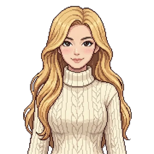 Contoh karakter pixel art