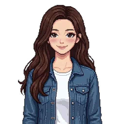 Contoh karakter pixel art