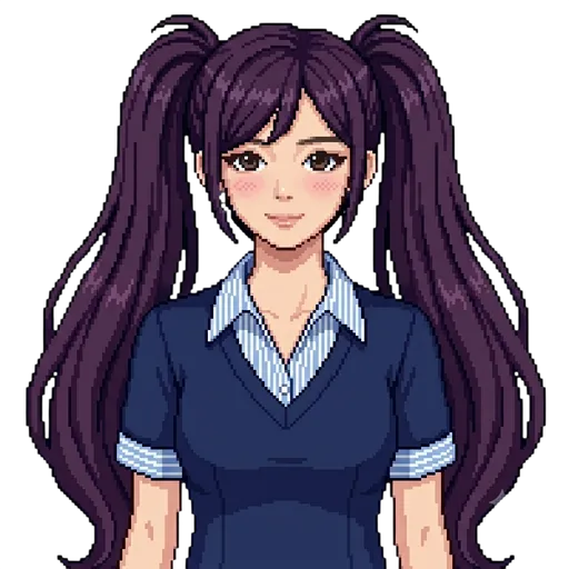 Contoh karakter pixel art